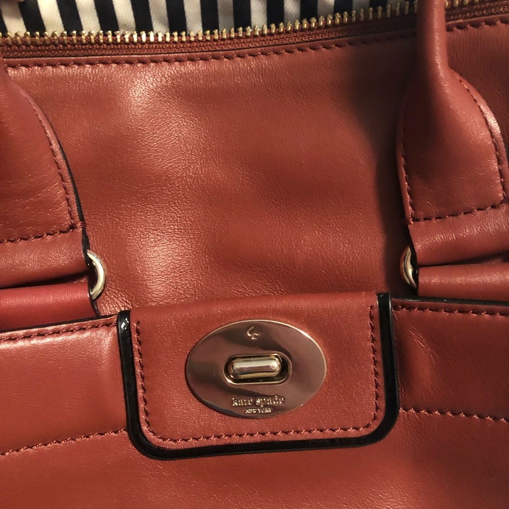 Kate Spade Brown Leather Satchel - Picture 5 of 8